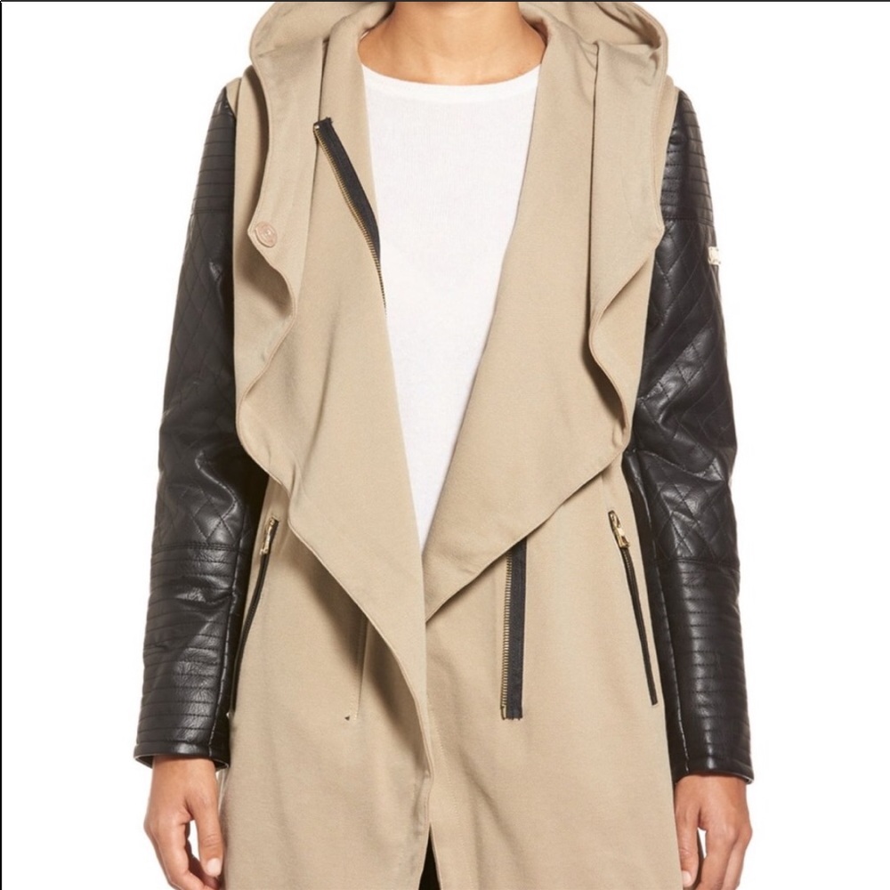 Vince Camuto asymmetrical faux leather jacket
